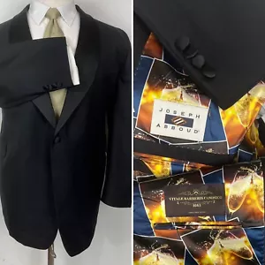 Joseph Abboud Vitale Barberis Canonico Tuxedo Dinner Jacket Tuxedo Coat 58R - Picture 1 of 21