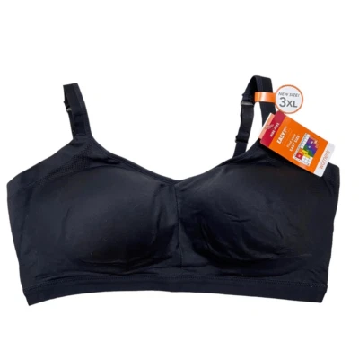 Brand New With Tags Warners Wire Free Black Size 3X Bra - Image 1 of 4