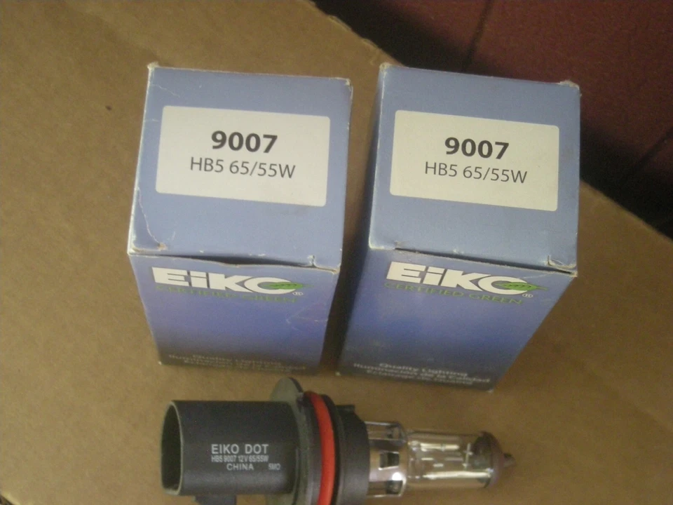 9007 HB5 EIKO Bright Halogen 55W Bulbs Headlights Lamps  QTY OF 2 BULBS - Image 1 of 1