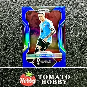 PANINI PRIZM FIFA WORLD CUP 2022 DARWIN NUNEZ /299 BLUE REFRACTOR URUGUAY - Picture 1 of 2
