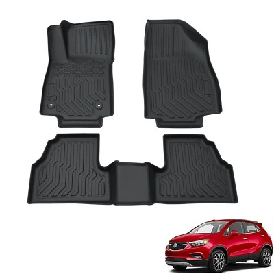 Car Floor Mats for 2013-2022 Buick Encore 3D All Weather TPE Rubber Floor Liners - Image 1 of 4