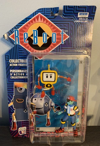 Vintage ReBoot Enzo & Mike Binome Action Figure IRWIN (1996) Cover