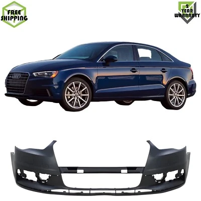 Front Bumper Cover Primed Plastic For 2015-2016 Audi A3 Quattro - Image 1 of 4