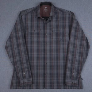 Kuhl Response Shirt Mens 2XL Gray Plaid Long Sleeve Outdoor Button Up 7167 XXL - Picture 1 of 12