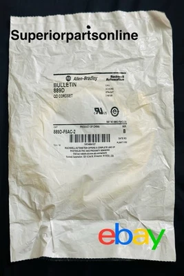 *NEW* Allen-Bradley 889D-F5AC-2 Ser B. 5 pin DC Micro Straight Male QD Connector - Image 1 of 4