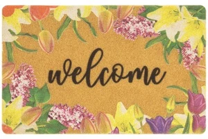 Welcome Door Mats Front Door Outdoor-Entrance Spring Doormat Home Non Slip Do... - Picture 1 of 8