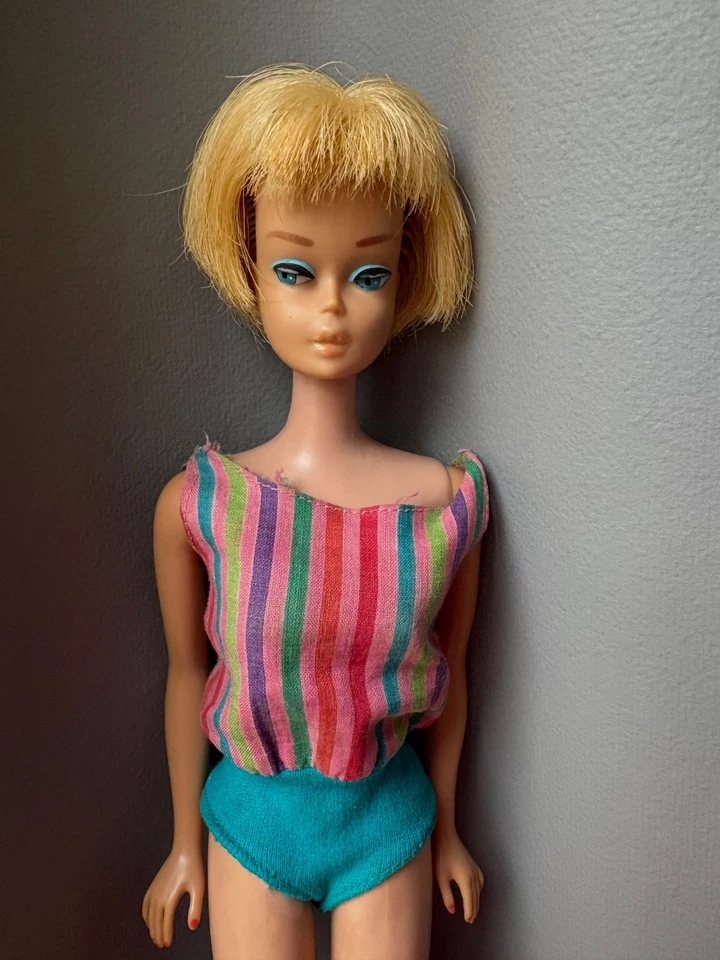 First Edition Vintage American Girl Mattel Barbie 1958 Original Ash Blonde - Image 1 of 4