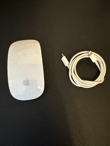 Apple Magic Mouse 2 A1657 White/Silver Wireless Laser with Charging Cable - Picture 1 of 2