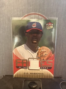 2007 FLEER ULTRA FACES OF THE GAME C.C. SABATHIA PATCH - Picture 1 of 2