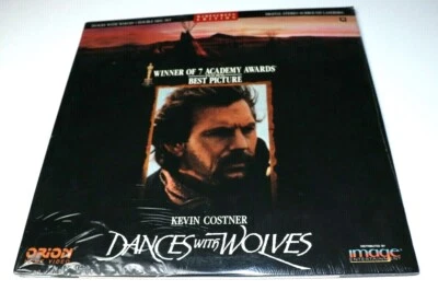 Dances With Wolves Laserdisc Orion Widescreen Kevin Costner 1991 NEW SEALED - Image 1 of 3