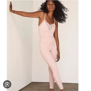 Free People Movement Touch The Sky One Piece in Pink Salt bodysuit Women’s Large - Picture 1 of 14