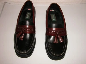 Bass Mens Shoes Marine black brown slip on loafer casual shoe D749 10M - Picture 1 of 7