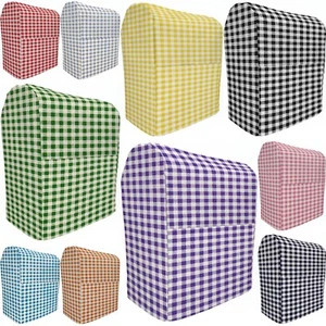 Cubierta de guinga a cuadros compatible con batidora de pie Kitchenaid (10 colores) - Imagen 1 de 11