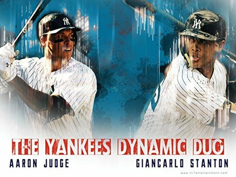 Aaron Judge Giancarlo Stanton Poster New York Yankees Dynamic Duo Art Print (24x Cover