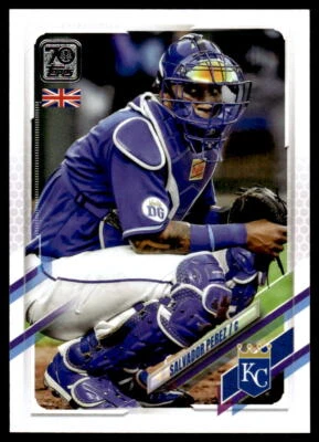 2021 Topps UK Edition #219 Salvador Perez    Kansas City Royals - Image 1 of 2