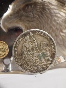 1926 REPUBLIC PERUANA LIMA 5 DECIMOS - Picture 1 of 4