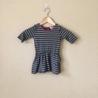 NWT Splendid Toddler Girls Striped Gray Dress Size 2T - Image 1 of 3