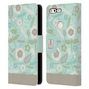 HEAD CASE DESIGNS DRAGONFLIES LEATHER BOOK WALLET CASE COVER FOR GOOGLE PHONES - Picture 1 of 9