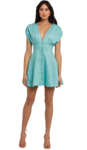 NICHOLAS Claudia Mini Dress Blue Party Casual Size 10 AU RRP 395 WITH DEFECTS - Bild 1 von 6