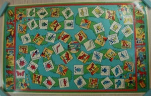 GRANDE ETIQUETTE ancienne  pour fond de jeu  CHASSE AUX INSECTES PAPILLONS LABEL - Picture 1 of 4