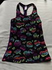 Lot 3005- IVIVVA-  Girls Neon Floral Tank - Size 8
