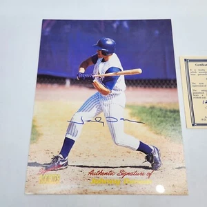 Johnny Damon Wilmington Blue Rocks Signed 8x10 Photo Signature Rookies Certified - Picture 1 of 5