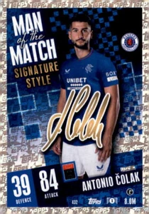 2023-24 Topps Match Attax UEFA Signature Style MOTM #432 Antonio Čolak - Bild 1 von 2