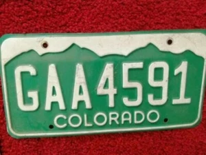 Oldtimer Kfz Kennzeichen Colorado USA - Bild 1 von 1