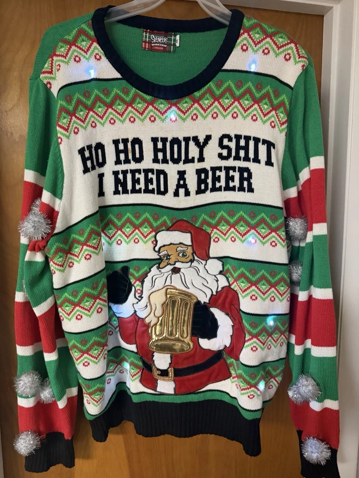 Suéter Navidad Cerveza Spencer’s Luces Talla 2xl Foto 1 de 1