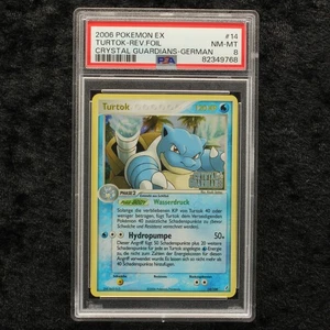 Pokemon Crystal Guardians Turtok PSA 8 Reverse Holo Stamp German Cards Sammlung - Picture 1 of 2