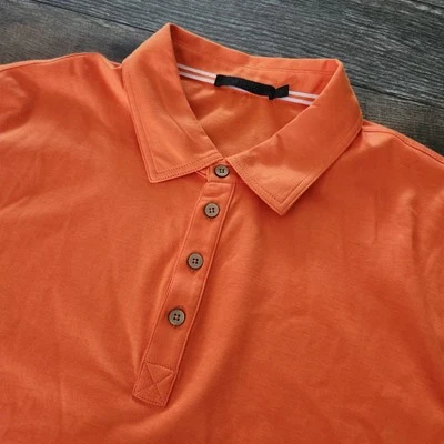 Camisa polo masculina Raffi XL laranja desempenho golfe  - Imagem 1 de 4