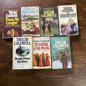 Taylor Caldwell Vintage Paperback Lot (7 Books) 1970s Pyramid Fiction - Picture 1 of 4