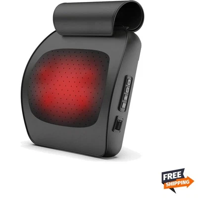 Back and Neck Massager with Heat,Shiatsu Deep Tissue ,Electric Massage Pillow... - Imagem 1 de 4