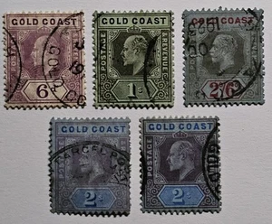 GOLD COAST EVII GV CLASSICS LOT of 5 - 4x Fine Used, 1 With Tear - Bild 1 von 2