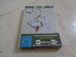 BREAKING BAD Season 3 OOP DVD SteelBook NEW & SEALED Bryan Cranston Aaron Paul - Picture 1 of 9