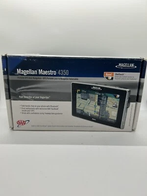 Magellan Maestro 4350 Portable GPS Auto Navigation Complete In Box Tested Works - Image 1 of 4