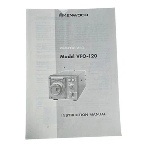 Kenwood VFO-120 Ham Radio Accessory Operating User Manual (original) - Picture 1 of 2