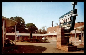 Vtg Postcard Motel Paradise Exterior, Old Cars, Birmingham, Alabama UNP - Picture 1 of 2