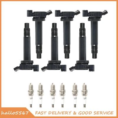 UF506 6pcs Ignition Coils+6pcs Iridium Spark Plugs 2756 for 2005-06 Toyota Camry - Imagem 1 de 4