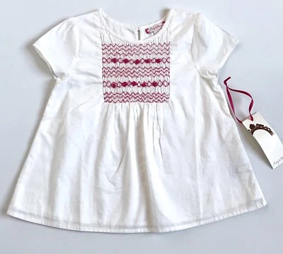 NUEVA Blusa Ruby & Bloom Marfil Blanco Calada Precio al por menor $29 $19 Edad 5 Nueva con Etiquetas Foto 1 de 4