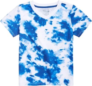 Epic Threads Boys Tie-Dye V-neck T-Shirt Federal Blue 5 (41-44" 37-42lbs) - Picture 1 of 3