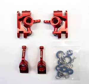 CR Traxxas SLASH 4x4 Aluminum Steering knuckles Caster Block + Rear Axle Carrier - Picture 1 of 4
