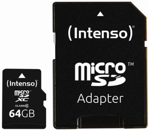 Intenso Micro SDXC Karte 64GB Speicherkarte Class 10 bulk - Bild 1 von 1