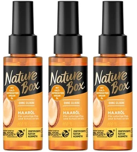 ✅ 3xNature Box Nährpflege Haaröl mit Arganöl Schutz vor Spliss Haarpflege 3x70ml - Bild 1 von 3