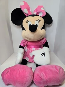 Disney Baby 36 Inch Jumbo Minnie Mouse Polka Dot Dress Plush Toy - Picture 1 of 9
