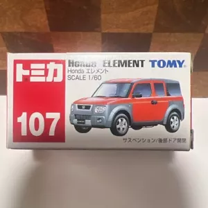Tomy Tomica 107 Honda Element Scale 1/60 color Orange used From Japan - Picture 1 of 4