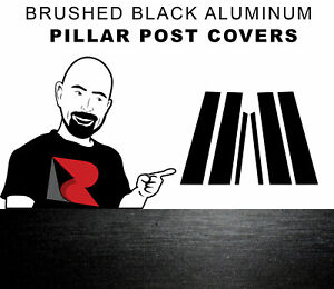 Rtrim Brushed Black Aluminum Pillar Post Trim for Suzuki Kizashi 2010-2013