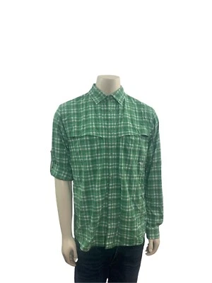 Mountain Khakis Men’s Size M Long Roll Tab Sleeve Plaid Button Down Shirt - Image 1 of 4