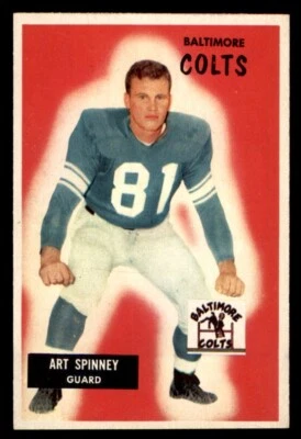1955 Bowman Football #107 Art Spinney EX/MT *f1 - Image 1 of 2