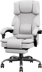 Ergonomic Desk Office Chair Fabric Computer Chair with Adjustable Height Heavy - Picture 1 of 7